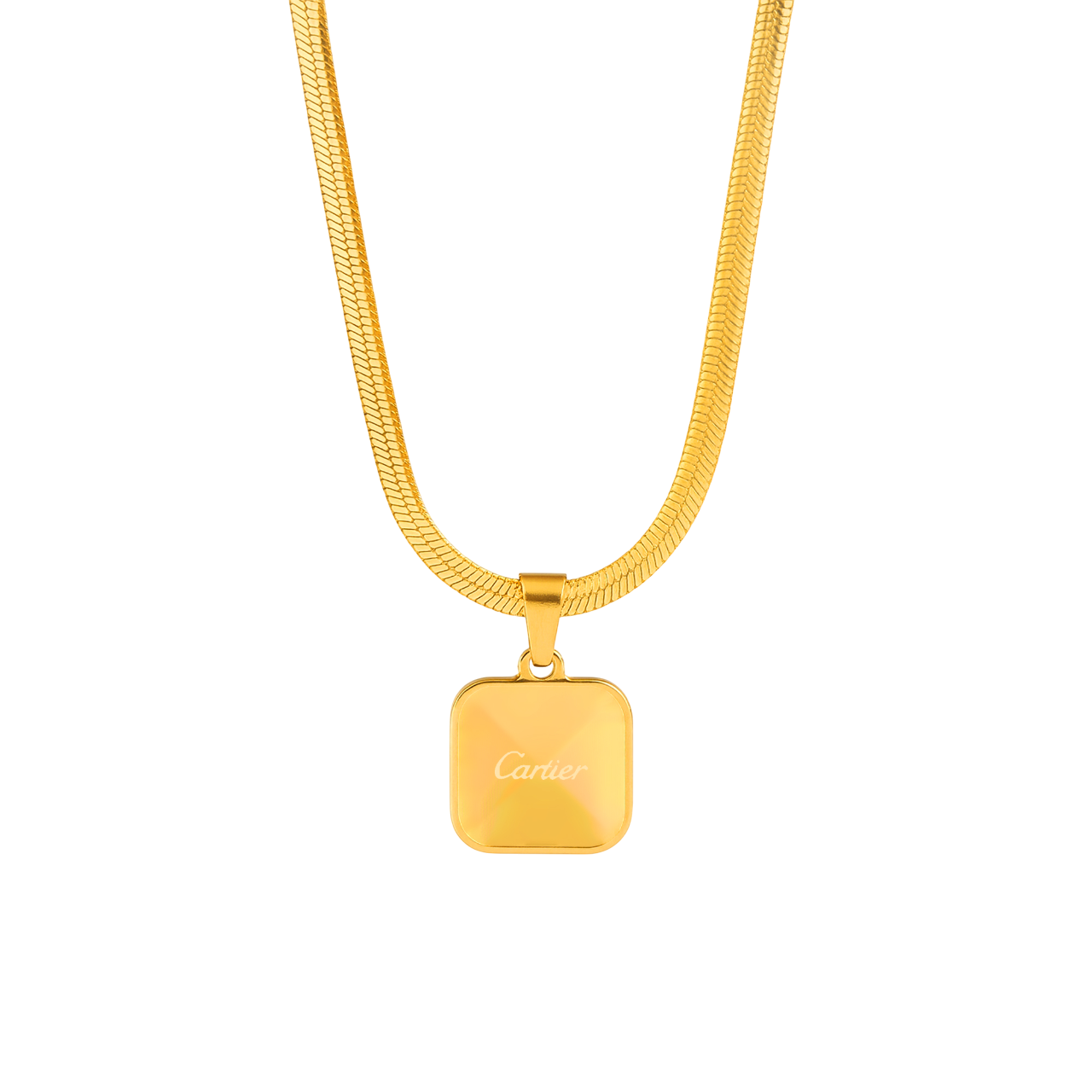 Duo Ivory Square Pendant